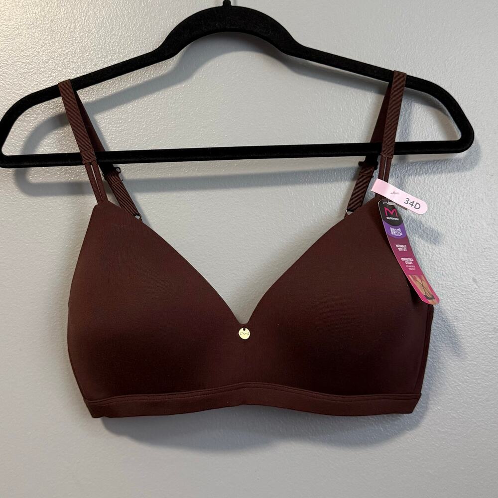 Maidenform Brown Everday Luxe Wireless T-Shirt Bra NEW 34D